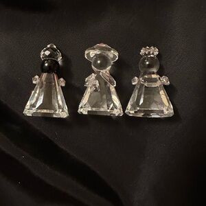 Swarovski Crystal Three Wise Men Nativity Set 1993 Retired #7475NR200 in Box